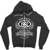 vintage quality without compromise 1992 aged to perfection Zipper Hoodie