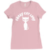 crazy cat lady Ladies Fitted T-Shirt