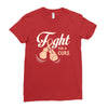 Fight For a Cure Uterine Cancer Awareness Ladies Fitted T-Shirt