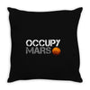 elon musk occupy mars Throw Pillow