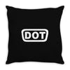 2x dot sticker vinyl decal d.o Throw Pillow