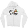 merry crustmas christmas pizza Zipper Hoodie