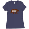 Mama love bear Ladies Fitted T-Shirt