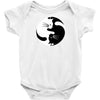 yin yang cat Baby Onesie