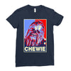 chewbacca poster, ideal gift or birthday present Ladies Fitted T-Shirt