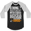 Strong Independent Motivated Virgo 3/4 Sleeve Shirt