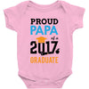 Class of 2017 Proud Papa Graduation Baby Onesie