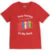 stop staring at my rack V-Neck Tee