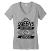 Queens Are Born In January Women's V-Neck T-Shirt