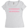 on wednesdays we smash the patriarchy Women's Triblend Scoop T-shirt