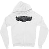 pinstripe 2 skull humor funny Zipper Hoodie
