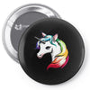 rainbow unicorn Pin-back button