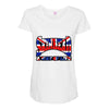 skinhead union jack, ideal birthday gift or present Maternity Scoop Neck T-shirt