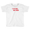 my best round is the 19th hole funny golf drinking Toddler T-shirt