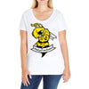 mind your own beeswax Ladies Curvy T-Shirt