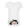 Peek a Boo Maternity Scoop Neck T-shirt