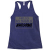 my name is awesome Racerback Tank