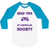 gamer pc controller game funny slogan 3/4 Sleeve Shirt
