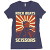 rock beat scissors Ladies Fitted T-Shirt