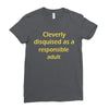 cleverly disqused as a respon Ladies Fitted T-Shirt