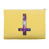 inverted galaxy cross funny  religion banter space fashion new Accessory Pouches