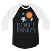 spacex don't panic in space 3/4 Sleeve Shirt