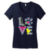 love teal best trending Women's V-Neck T-Shirt