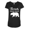 Daddy Bear - Baby Bear Custom Name Maternity Scoop Neck T-shirt