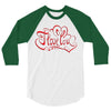 love red 3/4 Sleeve Shirt
