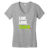 Live Love Teach Women's V-Neck T-Shirt