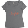 simpe fr Women's Triblend Scoop T-shirt