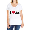 i love jet ski racing Ladies Curvy T-Shirt