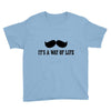 mustache Youth Tee