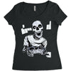 skull gamer Women's Triblend Scoop T-shirt