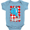 funny vespa chequer board, ideal gift or birthday present Baby Bodysuit