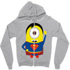 minion parody superman Zipper Hoodie