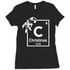 christmas periodic table of elements Ladies Fitted T-Shirt