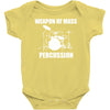 weapon of mass percussion Baby Onesie