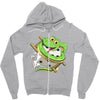 funny snake Zipper Hoodie
