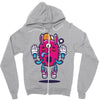 all seeing bunny Zipper Hoodie