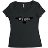 Fly High Women's Triblend Scoop T-shirt