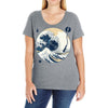 the great wave off sound Ladies Curvy T-Shirt