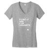 pixels are for squares Women's V-Neck T-Shirt
