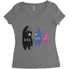 Black Bear Metal Artistshot Women's Triblend Scoop T-shirt