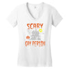 scary gay person Women's V-Neck T-Shirt