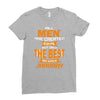 all men are created equal but only the best are born in january 1 Ladies Fitted T-Shirt