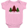 lumberjack tree merry christmas Baby Bodysuit