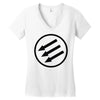 antifa arrows Women's V-Neck T-Shirt
