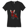 chihuahuapool Women's V-Neck T-Shirt