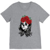 Skull Girl V-Neck Tee